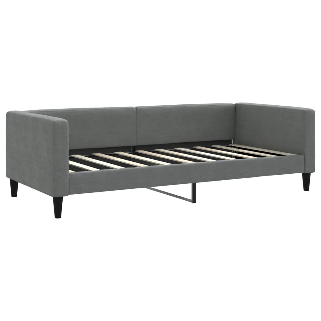 daybed 90x190 cm stof mørkegrå