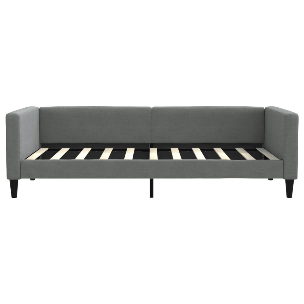 daybed 90x190 cm stof mørkegrå