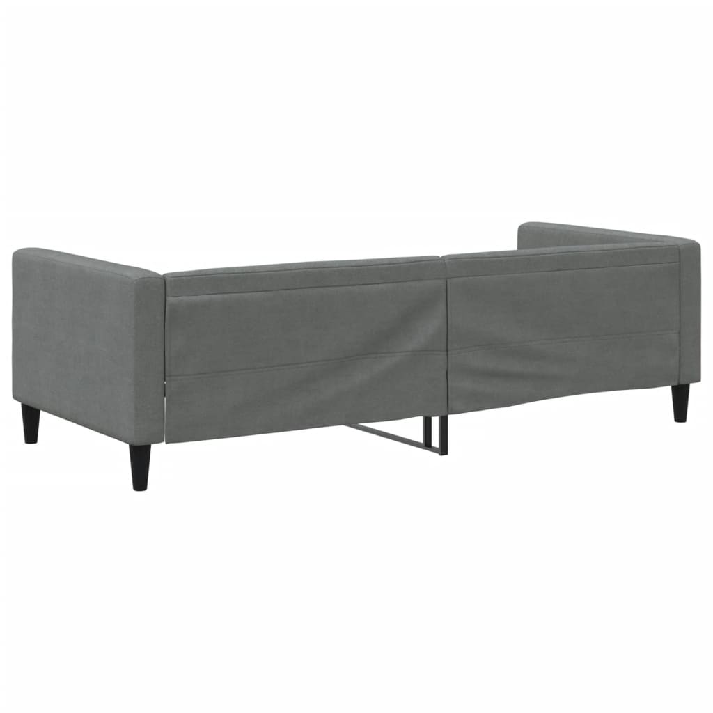 daybed 90x190 cm stof mørkegrå
