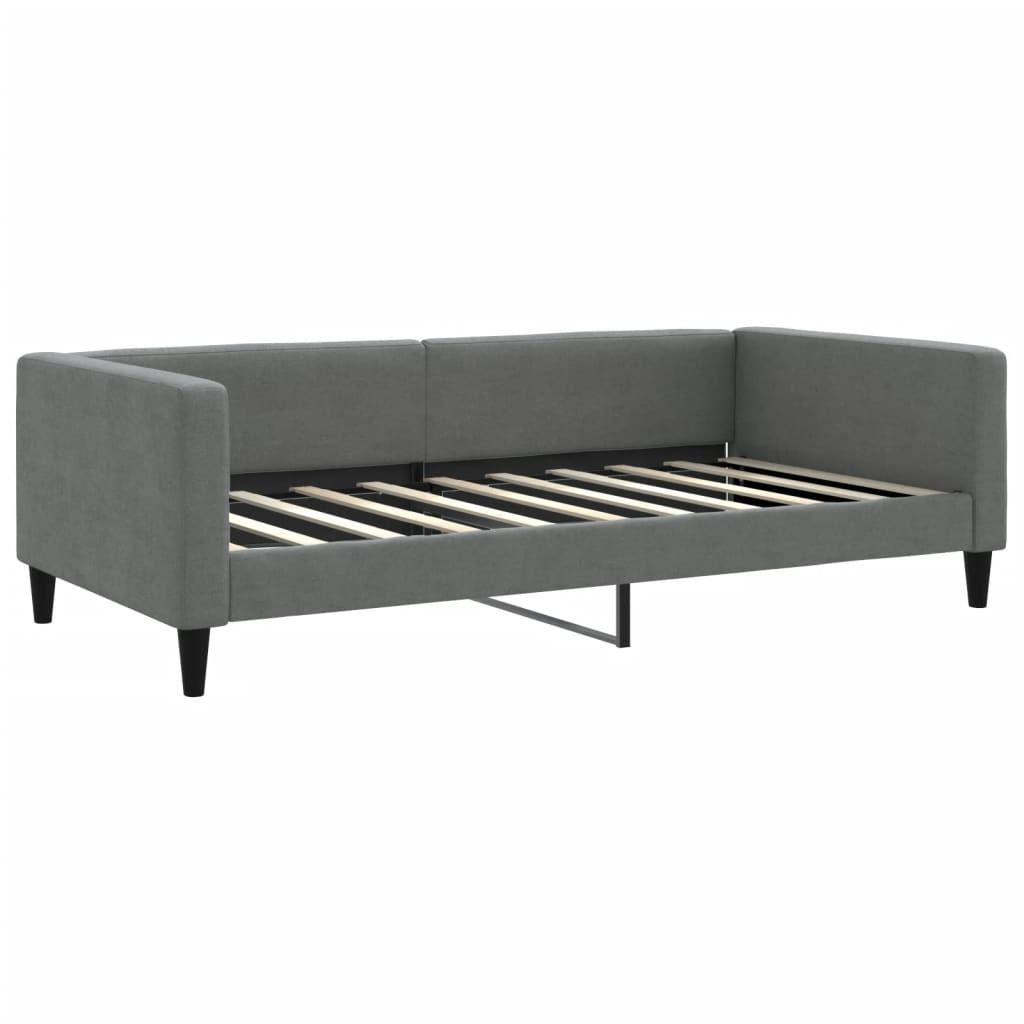 daybed 100x190 cm stof mørkegrå