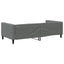 daybed 100x190 cm stof mørkegrå