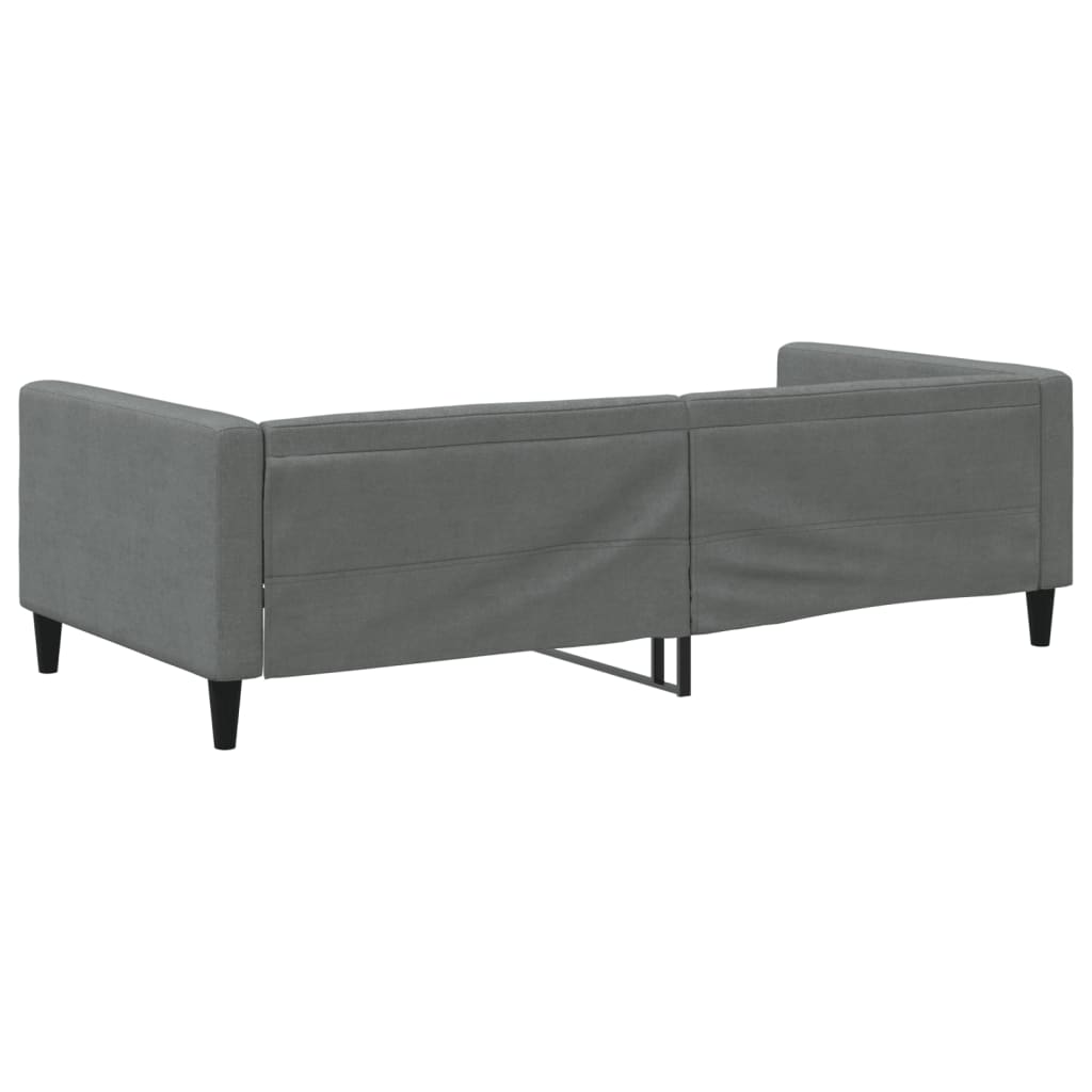 daybed 100x190 cm stof mørkegrå