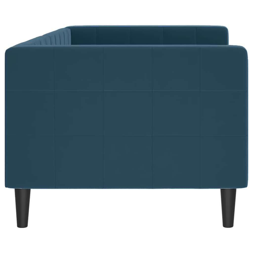 daybed 80x200 cm velour blå