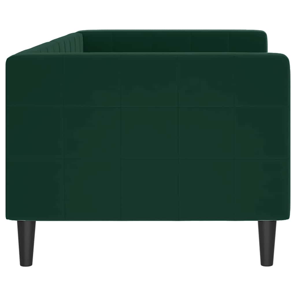 daybed 80x200 cm velour mørkegrøn