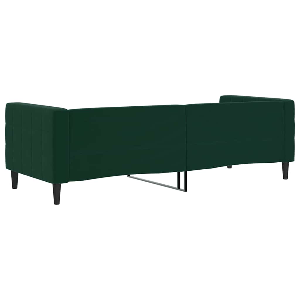 daybed 80x200 cm velour mørkegrøn