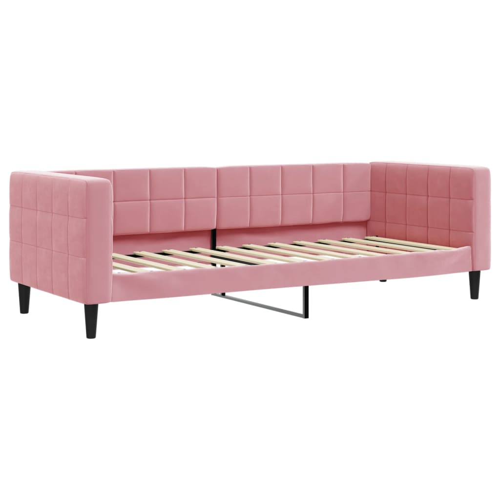daybed 80x200 cm velour pink
