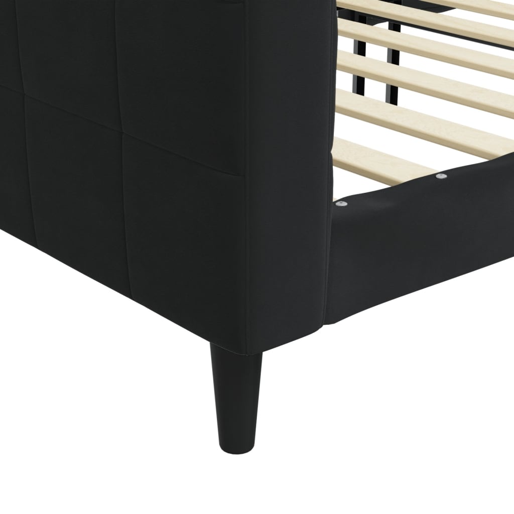 daybed 80x200 cm velour sort
