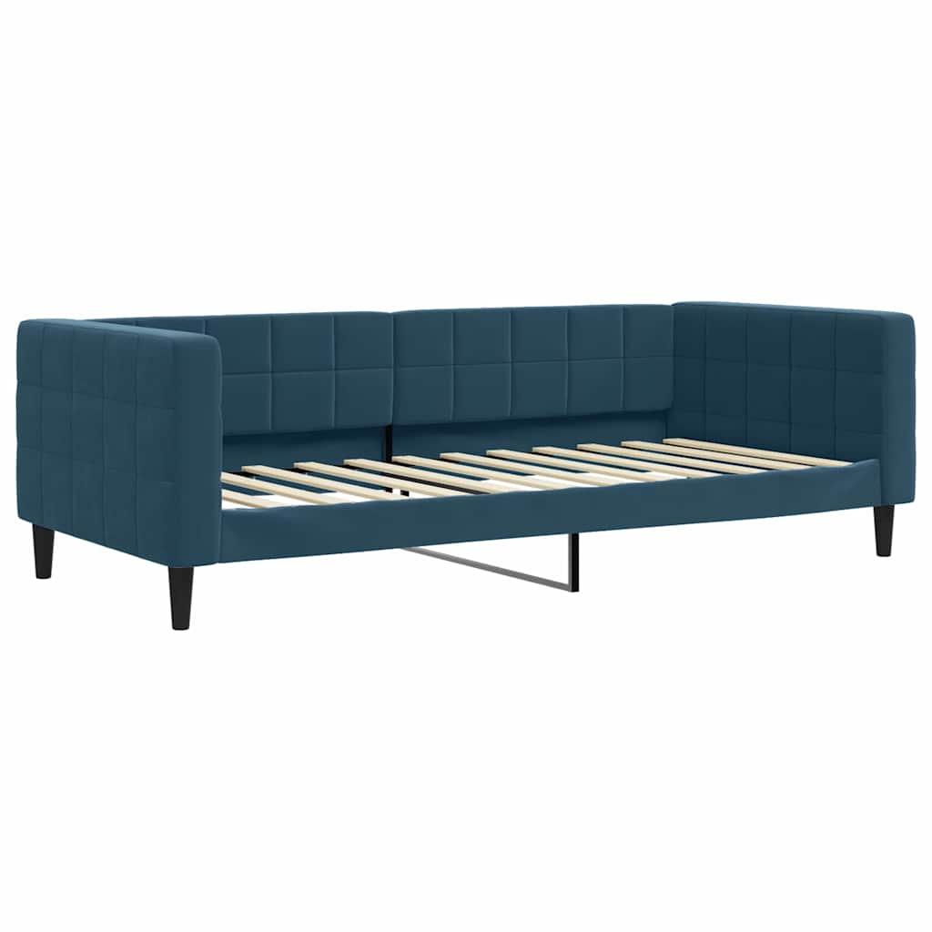 daybed 90x200 cm velour blå