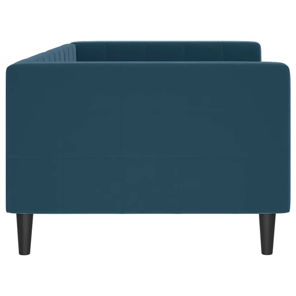 daybed 90x200 cm velour blå