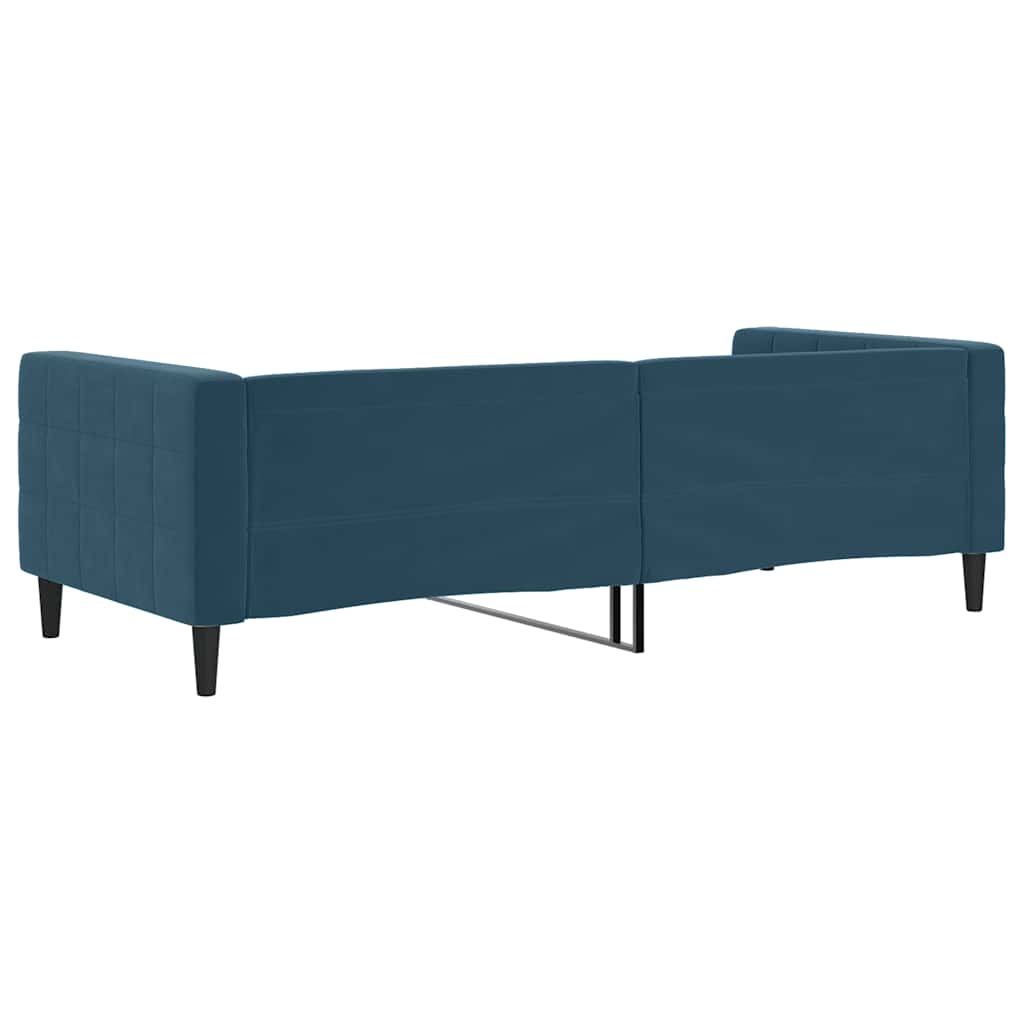 daybed 90x200 cm velour blå
