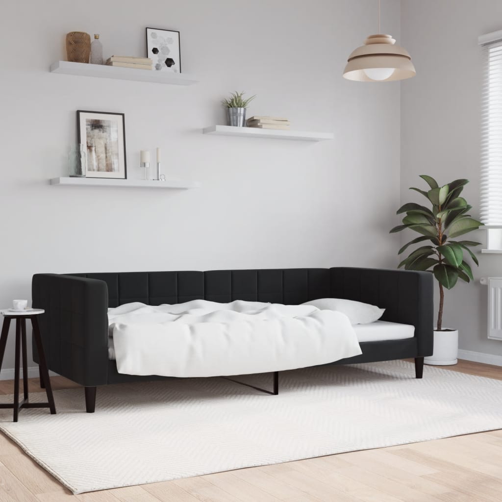 daybed 90x200 cm velour sort