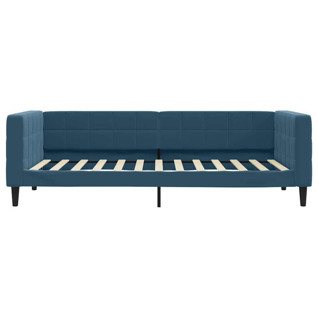 daybed 100x200 cm velour blå