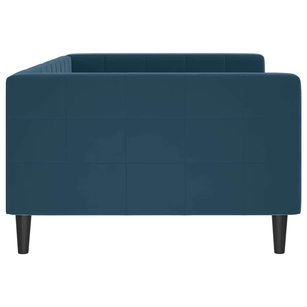 daybed 100x200 cm velour blå