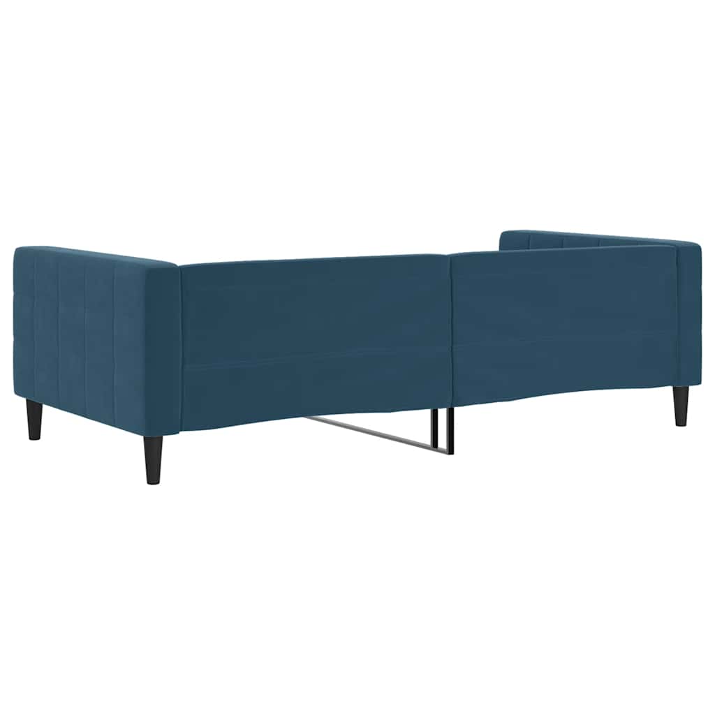 daybed 100x200 cm velour blå
