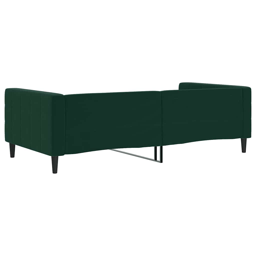 daybed 100x200 cm velour mørkegrøn
