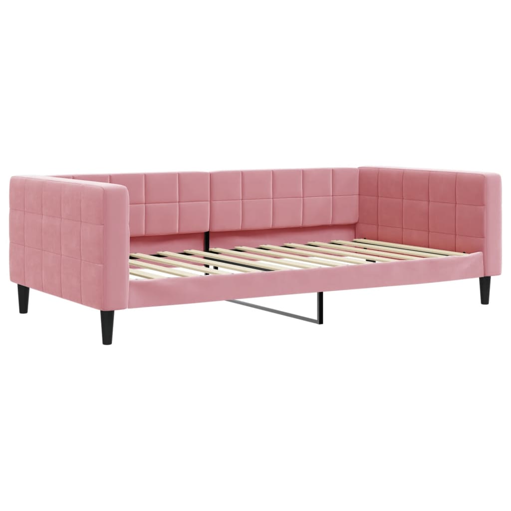 daybed 100x200 cm velour pink