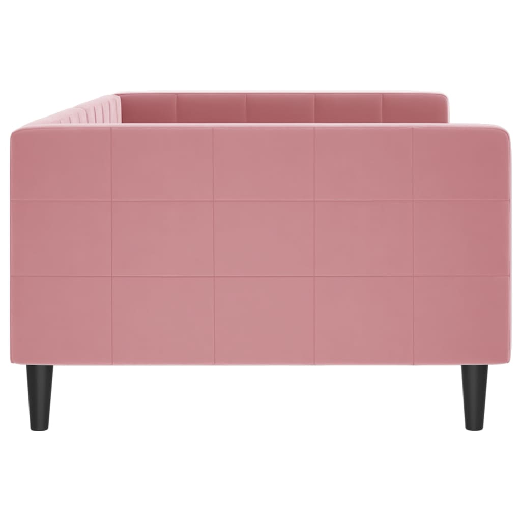 daybed 100x200 cm velour pink