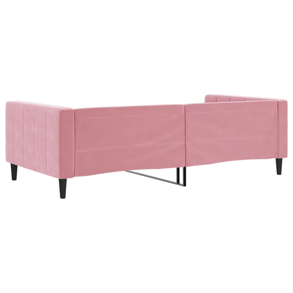 daybed 100x200 cm velour pink