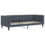 daybed 90x190 cm velour mørkegrå