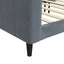 daybed 90x190 cm velour mørkegrå