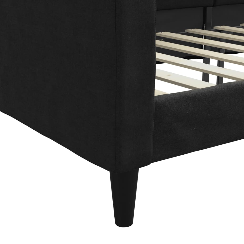 daybed 80x200 cm stof sort
