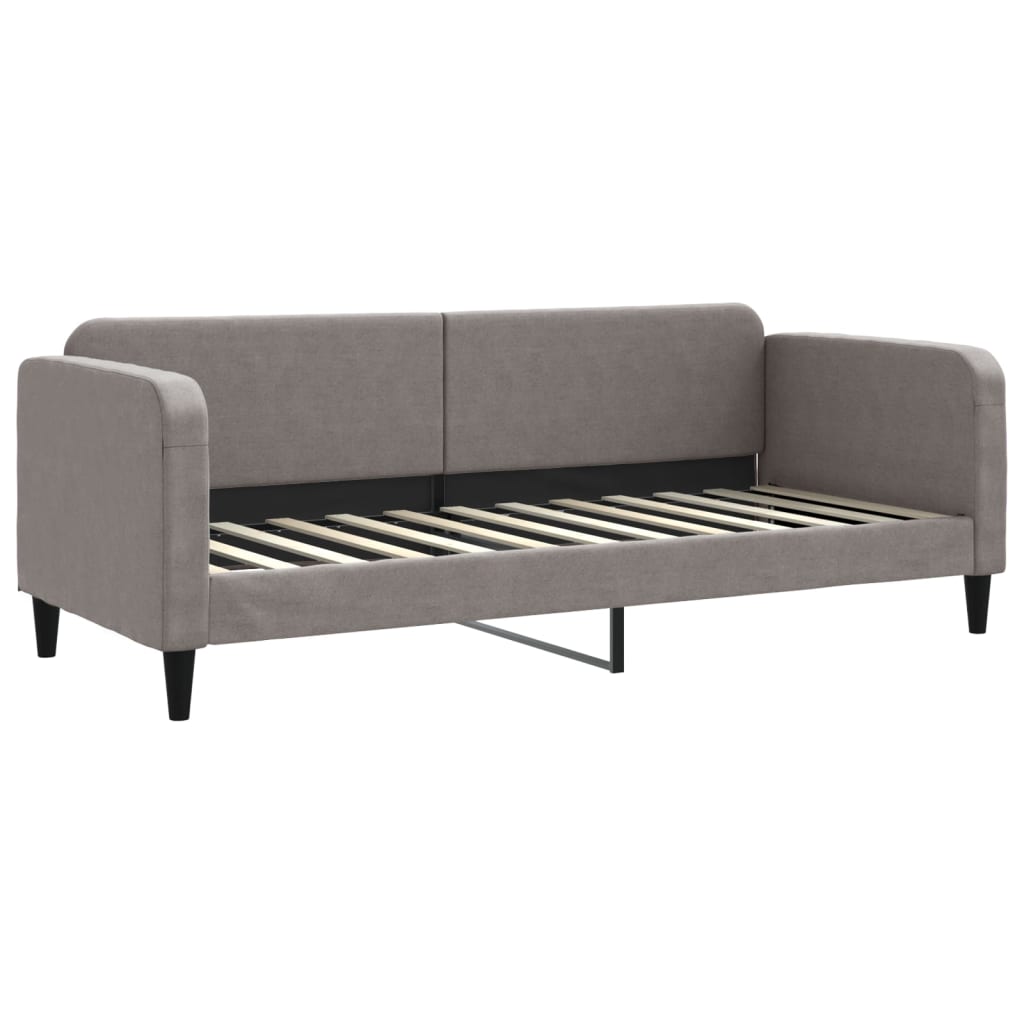 daybed 80x200 cm stof gråbrun