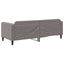 daybed 80x200 cm stof gråbrun