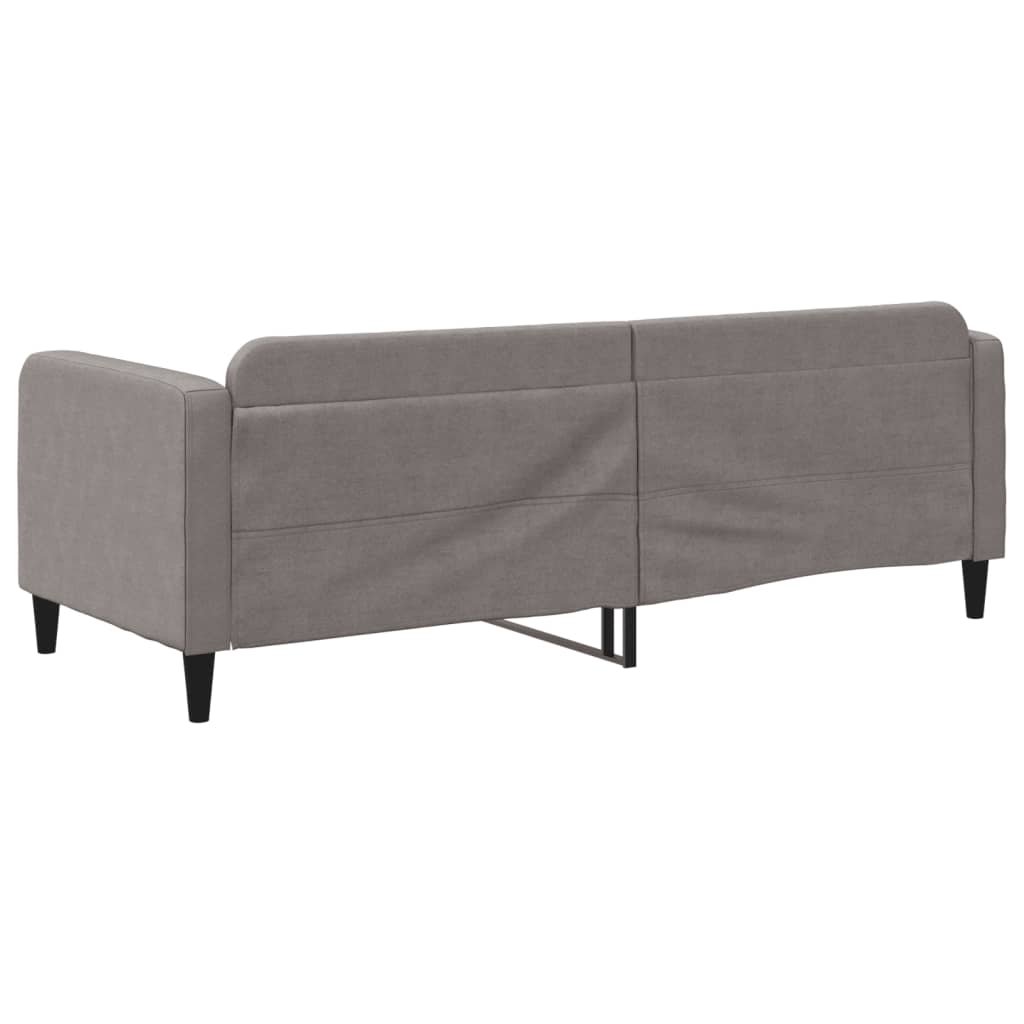 daybed 80x200 cm stof gråbrun