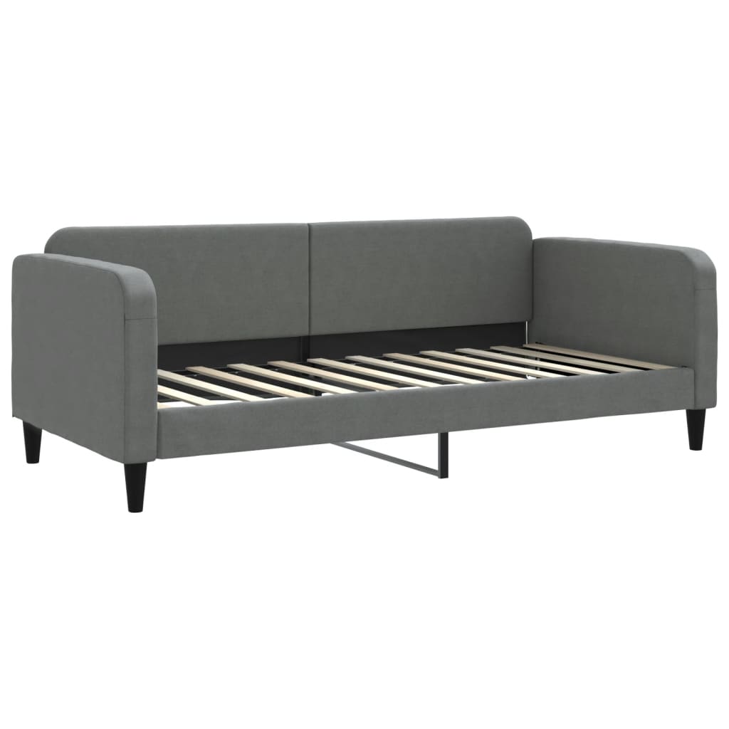 daybed 90x200 cm stof mørkegrå