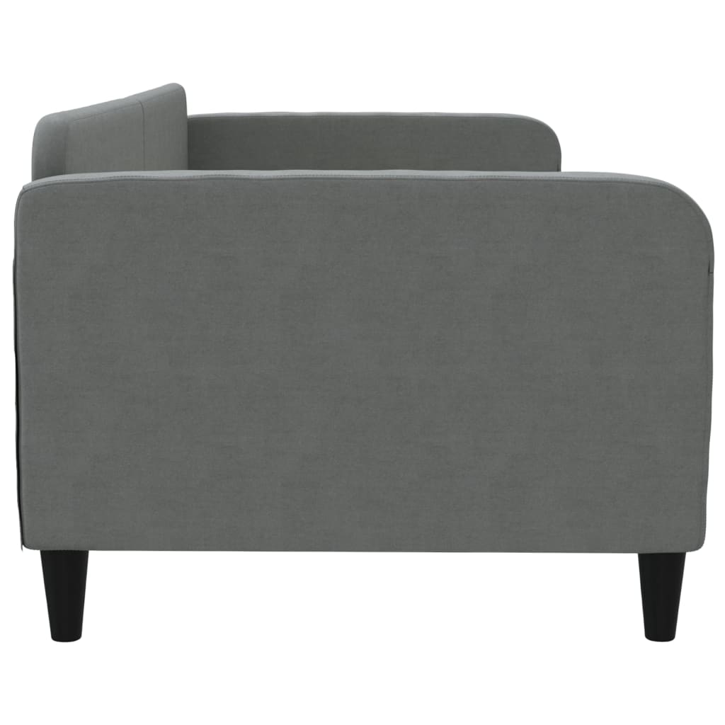 daybed 90x200 cm stof mørkegrå