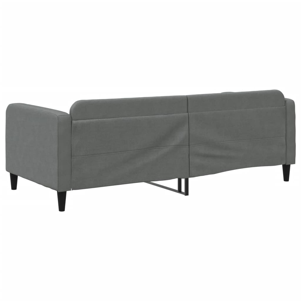 daybed 90x200 cm stof mørkegrå