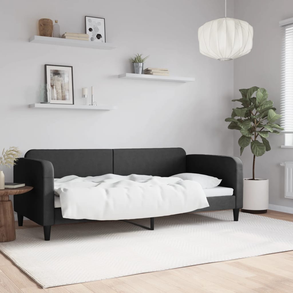 daybed 90x200 cm stof sort