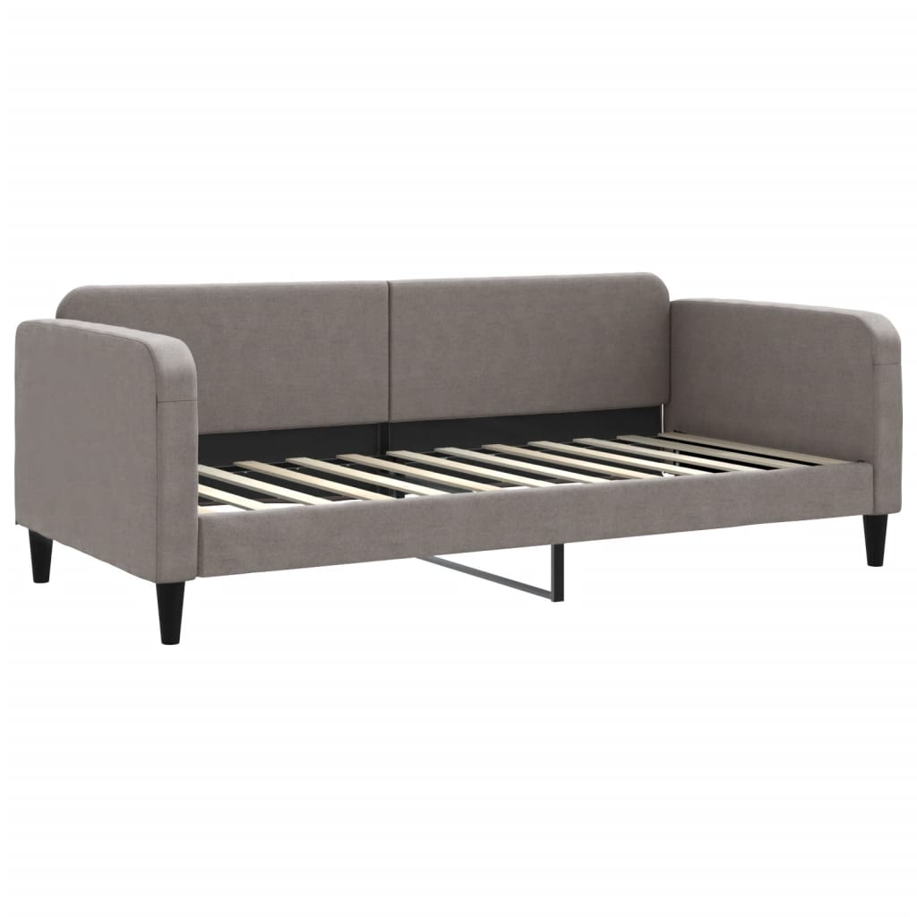 daybed 90x200 cm stof gråbrun