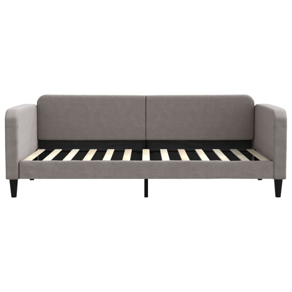 daybed 90x200 cm stof gråbrun