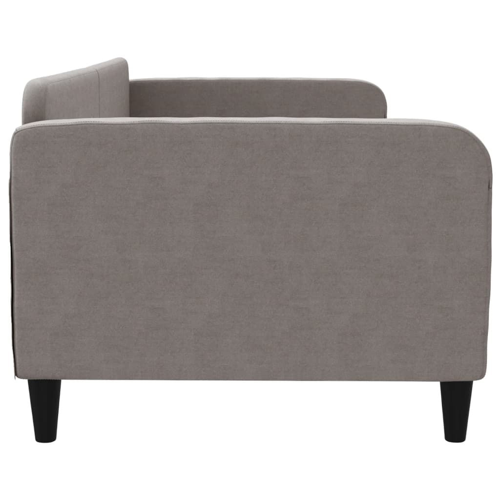 daybed 90x200 cm stof gråbrun