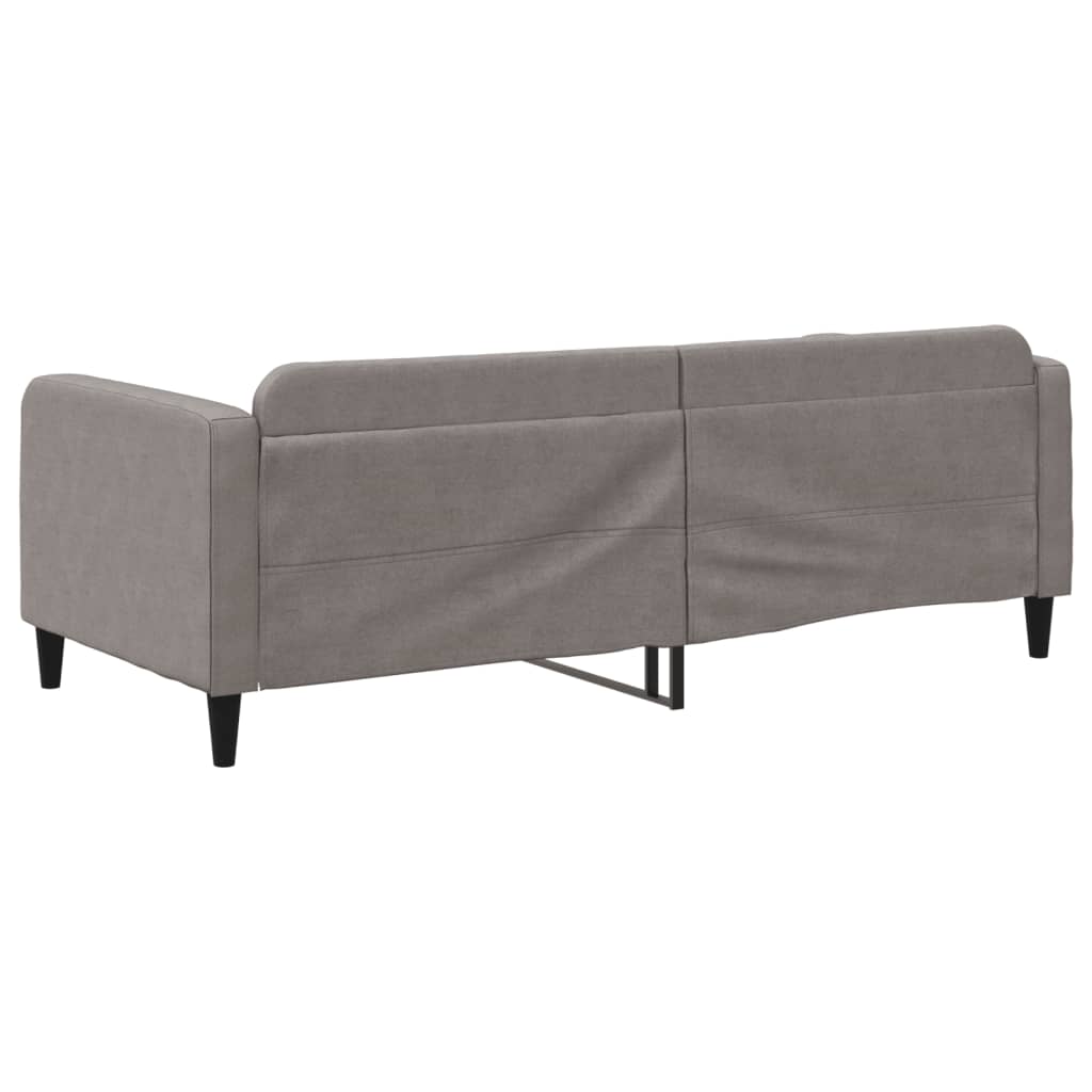 daybed 90x200 cm stof gråbrun