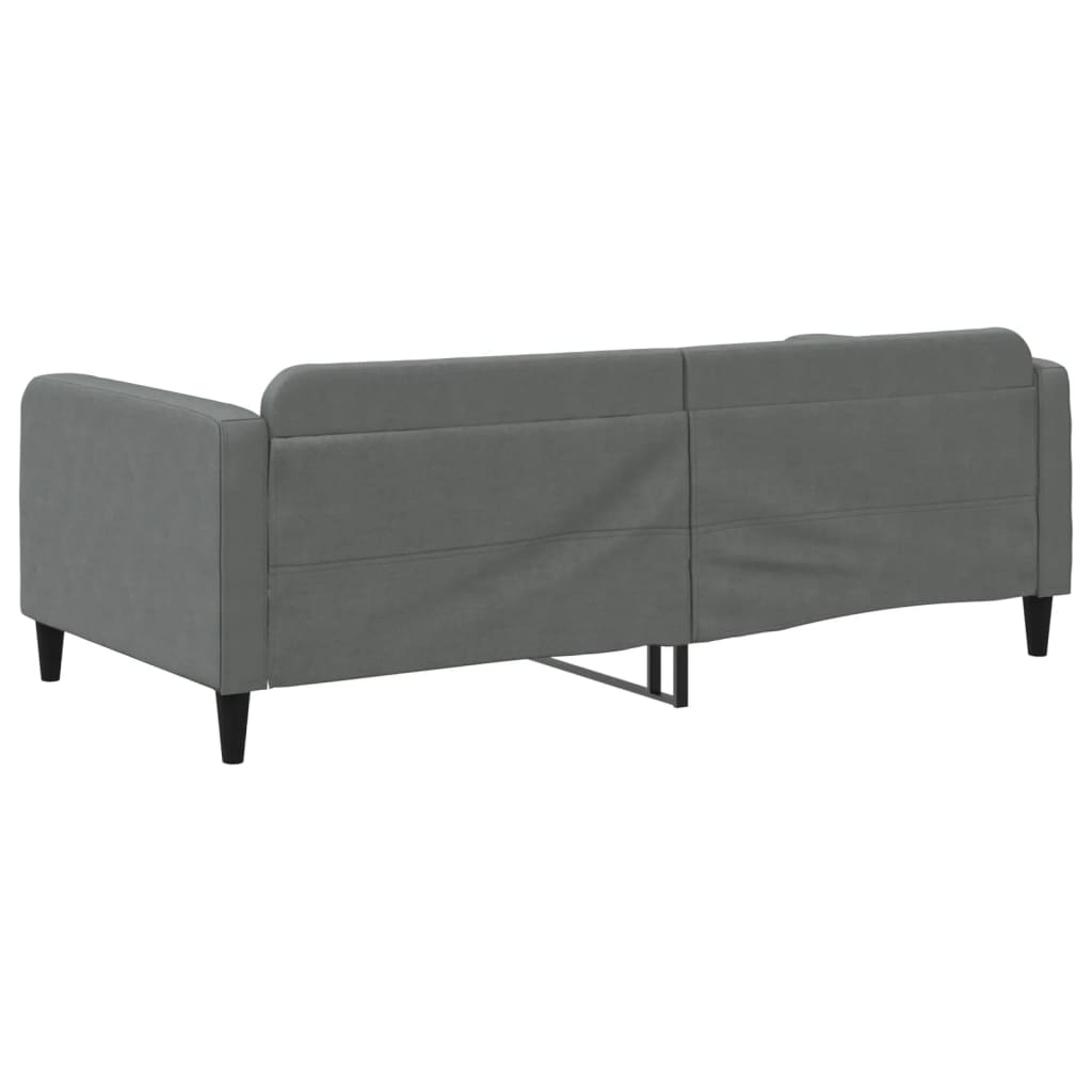 daybed 100x200 cm stof mørkegrå