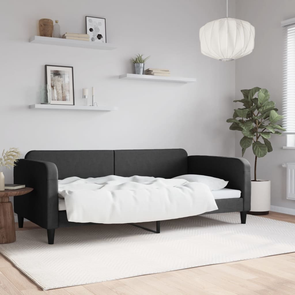 daybed 100x200 cm stof sort