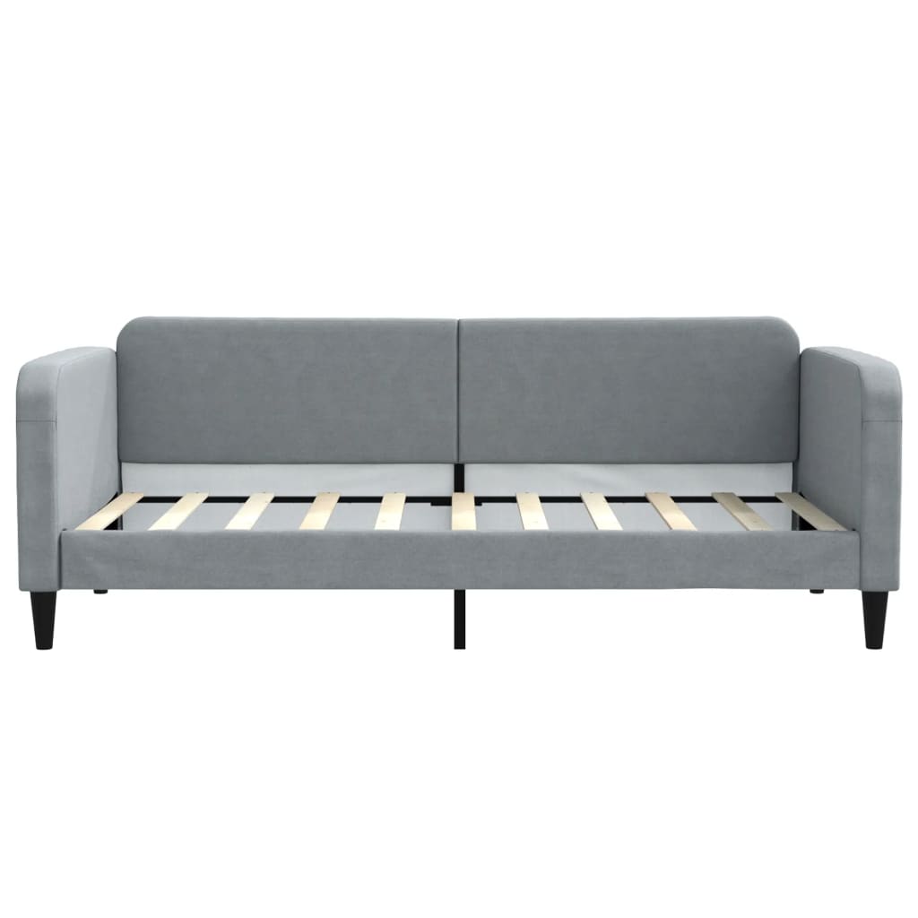 daybed 90x190 cm stof lysegrå