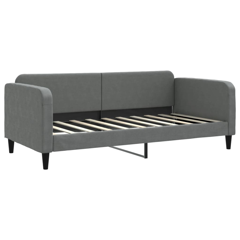daybed 90x190 cm stof mørkegrå