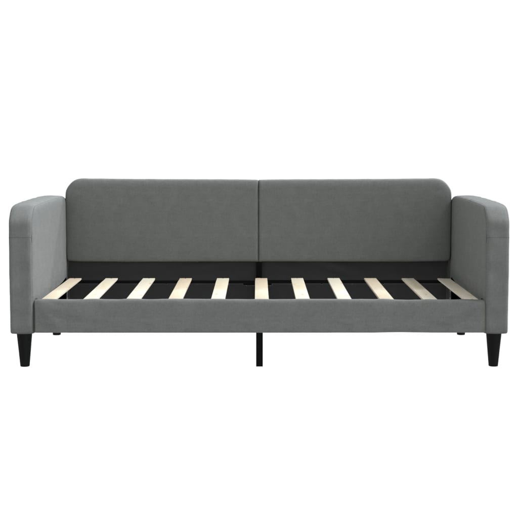 daybed 90x190 cm stof mørkegrå