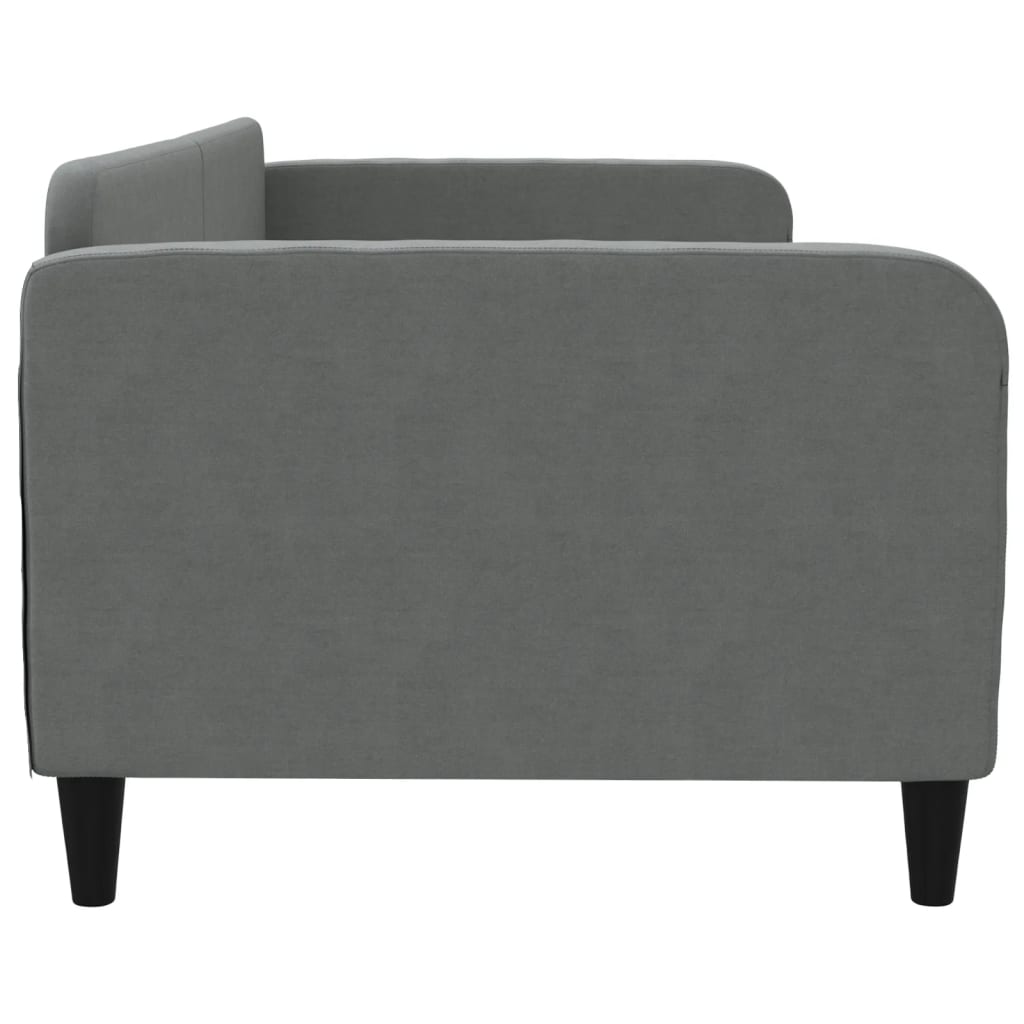 daybed 90x190 cm stof mørkegrå