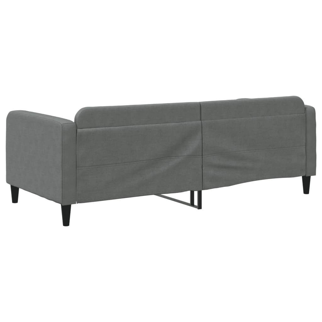daybed 90x190 cm stof mørkegrå