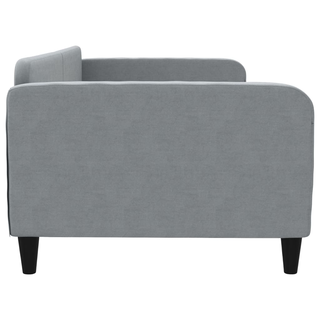 daybed 100x190 cm stof lysegrå