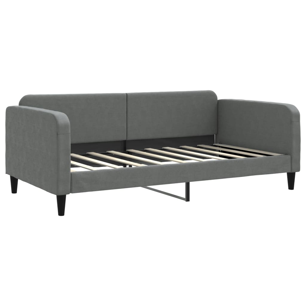 daybed 100x190 cm stof mørkegrå