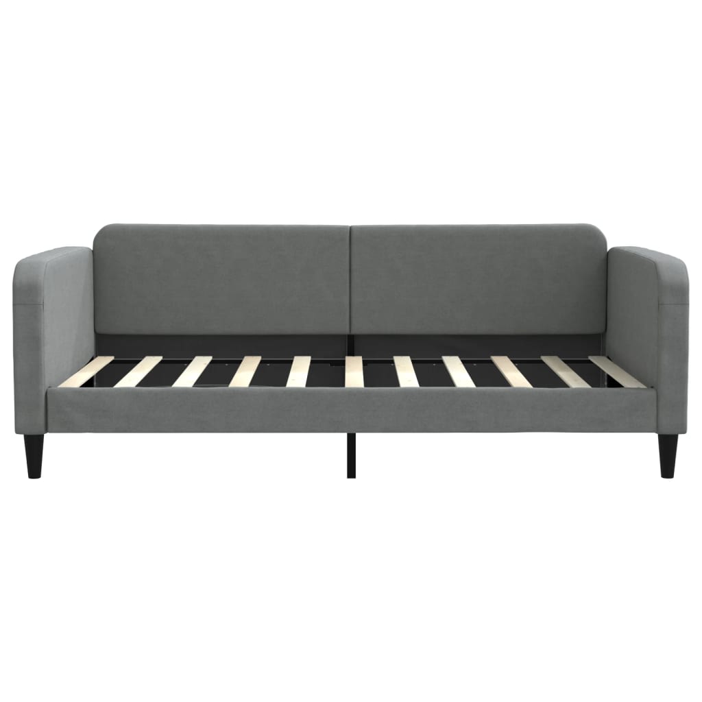 daybed 100x190 cm stof mørkegrå