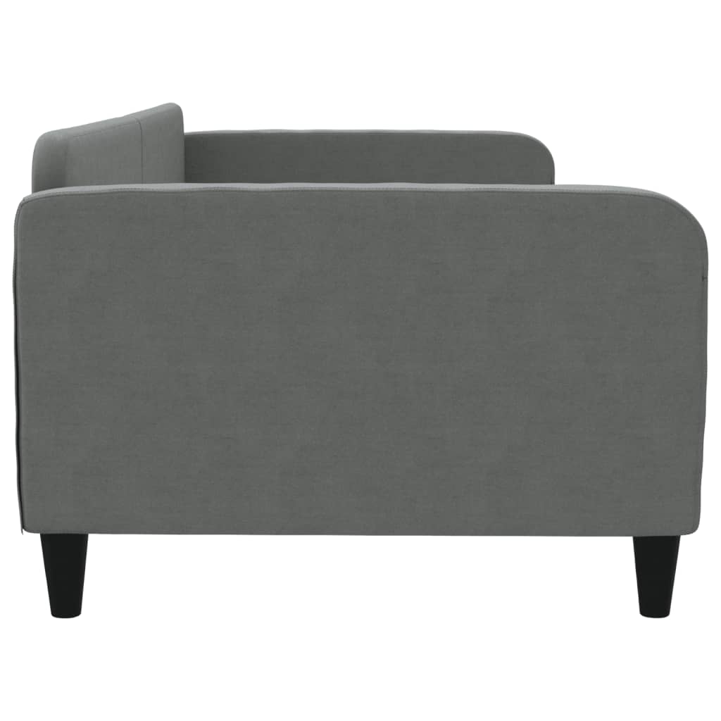 daybed 100x190 cm stof mørkegrå