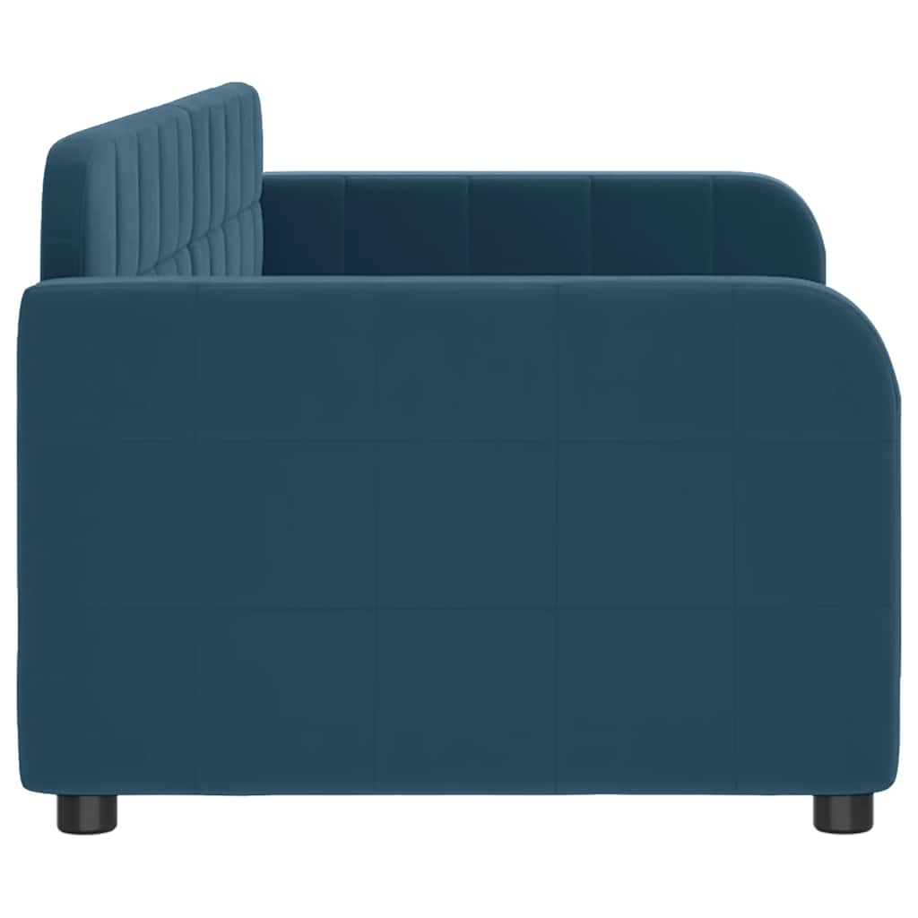 daybed 80x200 cm velour blå