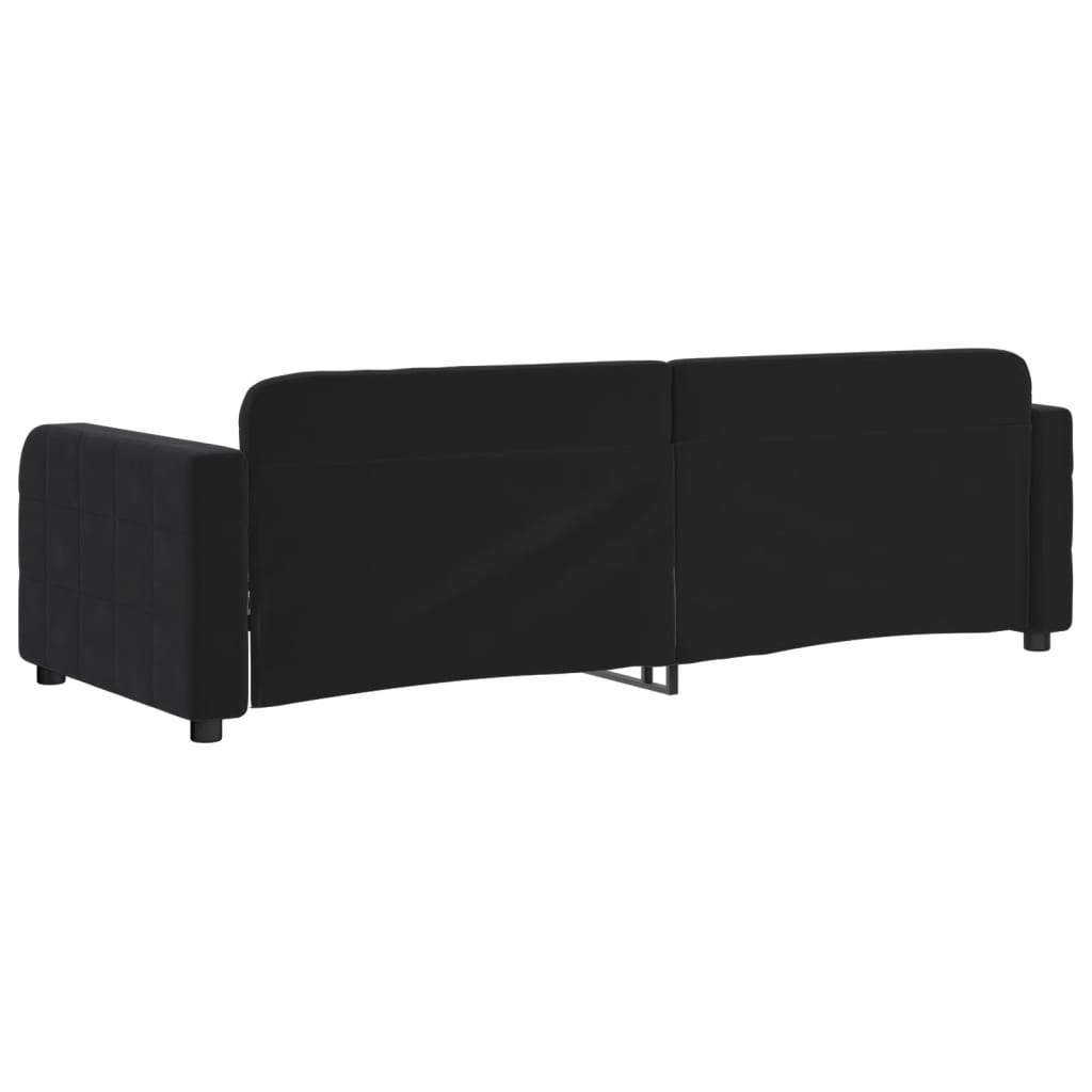 daybed 80x200 cm velour sort