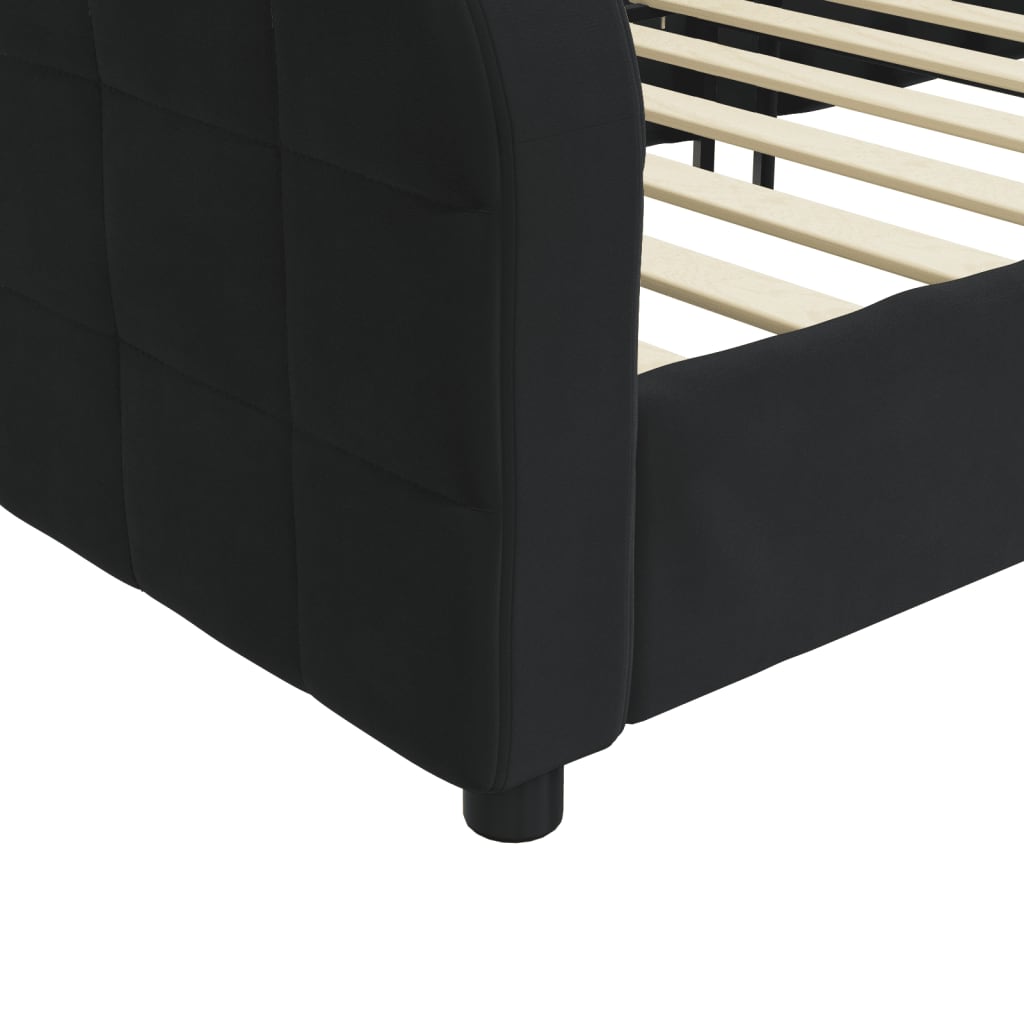 daybed 80x200 cm velour sort